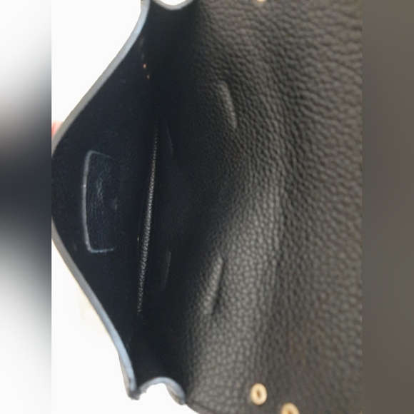 *FINAL SALE* STEVE MADDEN Embroidered Guitar Strap Black Leather Belt Bag - Picture 10 of 14